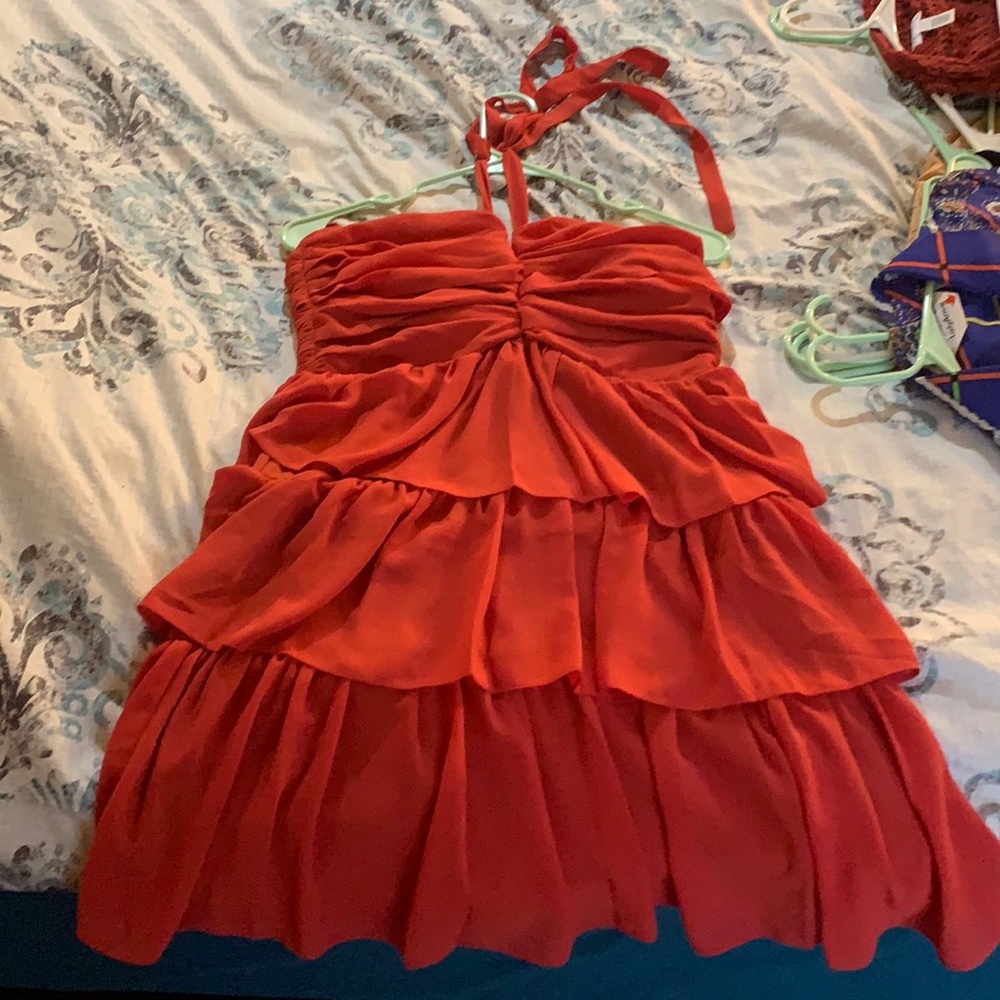 LuLu’s Red Ruffle Dress